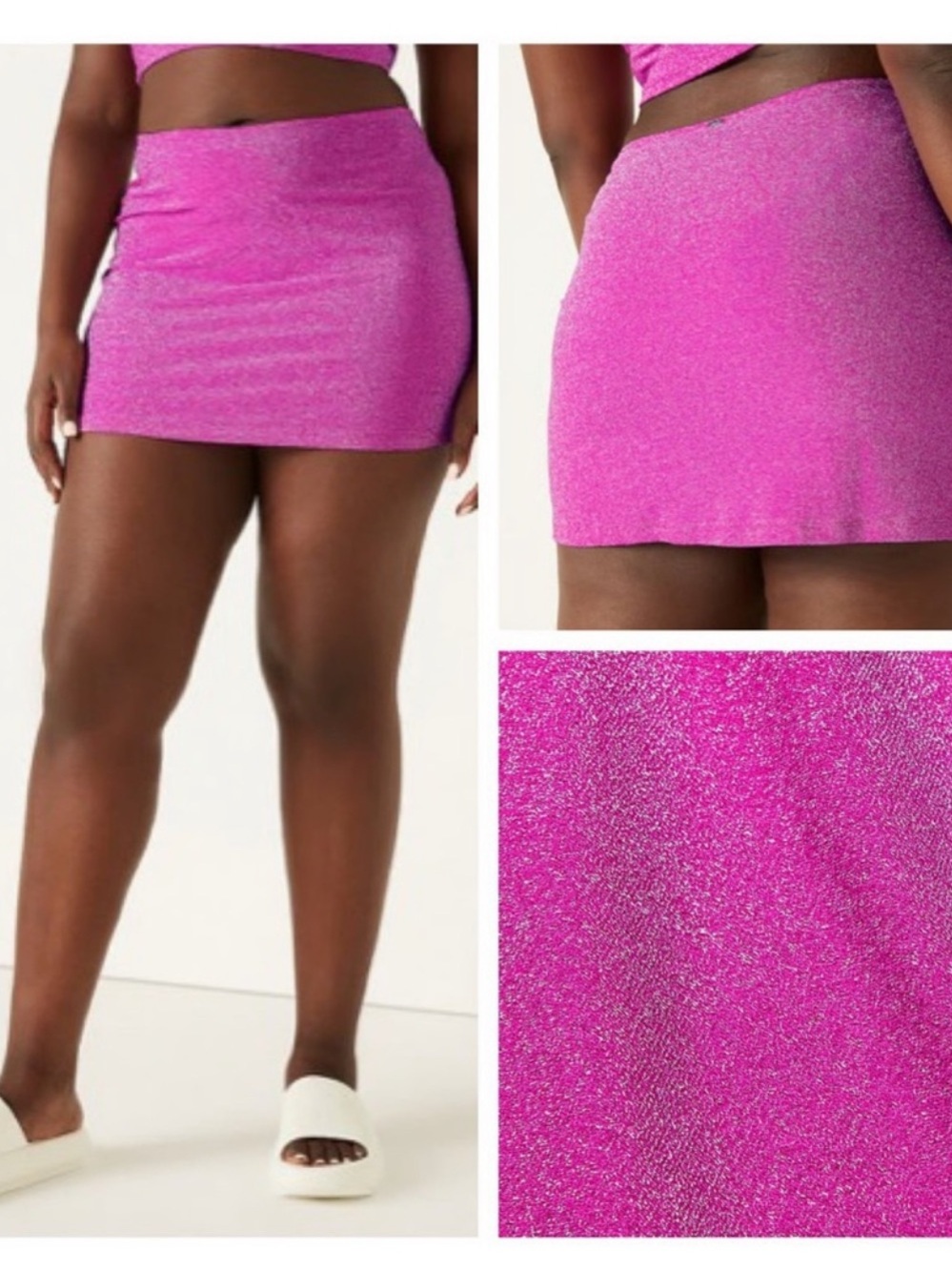 PINK Victoria's Secret Glitter Swim Skirt Set